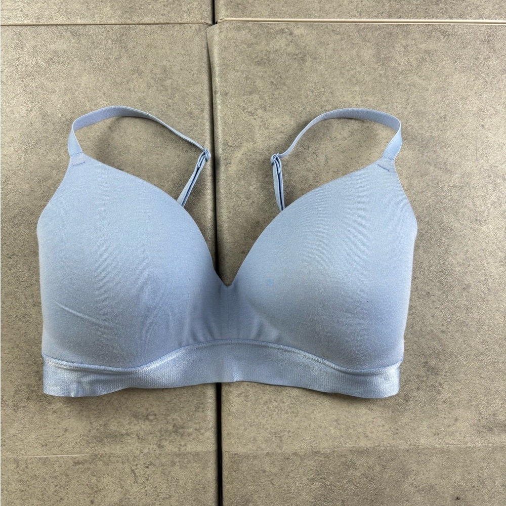 Pale blue victorias secret wireless bra